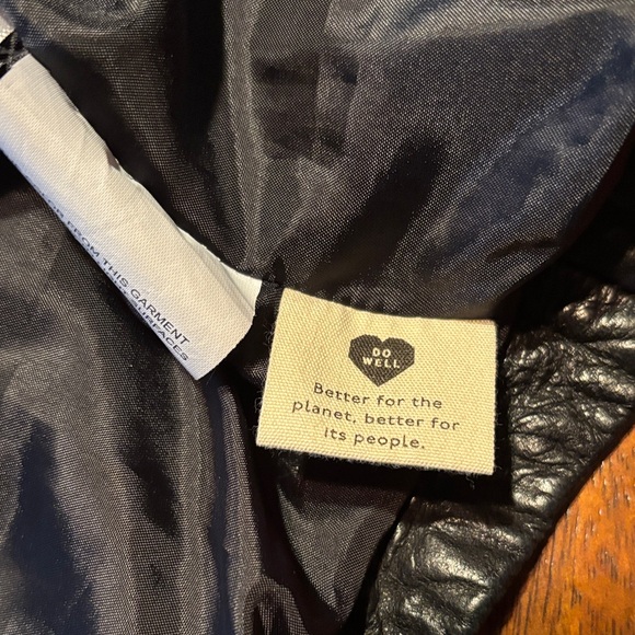 Madewell Washed Leather Motorcycle Jacket with Brass Hardware - Picture 6 of 9